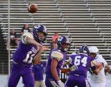 Lemoore quarterback Justin Holaday had an impressive debut in Friday night's 7-6 victory over visiting Clovis East High School. The Tigers host Chowchilla this Friday in Tiger Stadium.